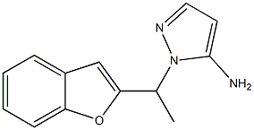 1-[1-(1-benzofuran-2-yl)ethyl]-1H-pyrazol-5-amine Struktur