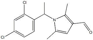 1-[1-(2,4-dichlorophenyl)ethyl]-2,5-dimethyl-1H-pyrrole-3-carbaldehyde Struktur