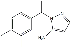 1-[1-(3,4-dimethylphenyl)ethyl]-1H-pyrazol-5-amine Struktur