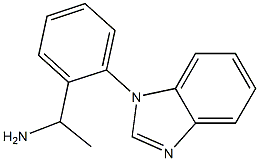 1-[2-(1H-1,3-benzodiazol-1-yl)phenyl]ethan-1-amine Struktur