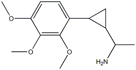 1-[2-(2,3,4-trimethoxyphenyl)cyclopropyl]ethan-1-amine Struktur