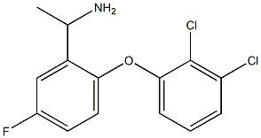 1-[2-(2,3-dichlorophenoxy)-5-fluorophenyl]ethan-1-amine Struktur