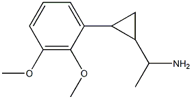 1-[2-(2,3-dimethoxyphenyl)cyclopropyl]ethan-1-amine Struktur