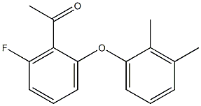 1-[2-(2,3-dimethylphenoxy)-6-fluorophenyl]ethan-1-one Struktur