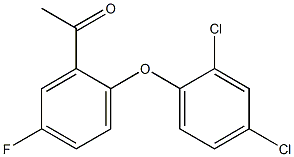 1-[2-(2,4-dichlorophenoxy)-5-fluorophenyl]ethan-1-one Struktur