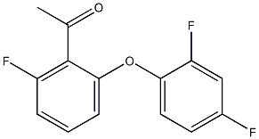 1-[2-(2,4-difluorophenoxy)-6-fluorophenyl]ethan-1-one Struktur