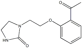 1-[2-(2-acetylphenoxy)ethyl]imidazolidin-2-one Struktur