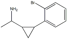 1-[2-(2-bromophenyl)cyclopropyl]ethan-1-amine Struktur