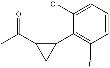 1-[2-(2-chloro-6-fluorophenyl)cyclopropyl]ethan-1-one Struktur