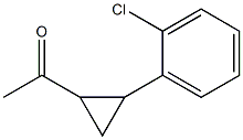 1-[2-(2-chlorophenyl)cyclopropyl]ethan-1-one Struktur