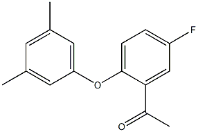 1-[2-(3,5-dimethylphenoxy)-5-fluorophenyl]ethan-1-one Struktur