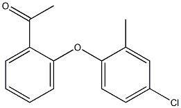 1-[2-(4-chloro-2-methylphenoxy)phenyl]ethan-1-one Struktur