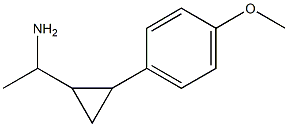 1-[2-(4-methoxyphenyl)cyclopropyl]ethan-1-amine Struktur