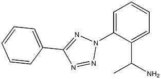 1-[2-(5-phenyl-2H-1,2,3,4-tetrazol-2-yl)phenyl]ethan-1-amine Struktur