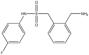 1-[2-(aminomethyl)phenyl]-N-(4-fluorophenyl)methanesulfonamide Struktur