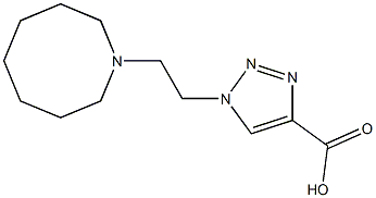 1-[2-(azocan-1-yl)ethyl]-1H-1,2,3-triazole-4-carboxylic acid Struktur