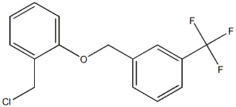 1-[2-(chloromethyl)phenoxymethyl]-3-(trifluoromethyl)benzene Struktur