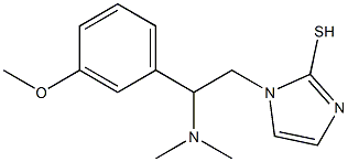 1-[2-(dimethylamino)-2-(3-methoxyphenyl)ethyl]-1H-imidazole-2-thiol Struktur