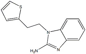 1-[2-(thiophen-2-yl)ethyl]-1H-1,3-benzodiazol-2-amine Struktur