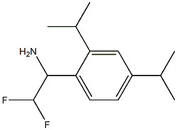 1-[2,4-bis(propan-2-yl)phenyl]-2,2-difluoroethan-1-amine Struktur