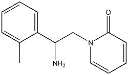 1-[2-amino-2-(2-methylphenyl)ethyl]pyridin-2(1H)-one Struktur