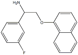 1-[2-amino-2-(3-fluorophenyl)ethoxy]naphthalene Struktur