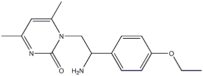 1-[2-amino-2-(4-ethoxyphenyl)ethyl]-4,6-dimethylpyrimidin-2(1H)-one Struktur