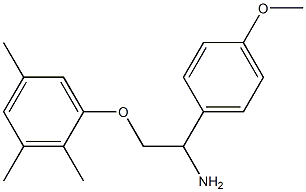 1-[2-amino-2-(4-methoxyphenyl)ethoxy]-2,3,5-trimethylbenzene Struktur