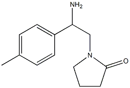 1-[2-amino-2-(4-methylphenyl)ethyl]pyrrolidin-2-one Struktur