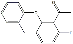 1-[2-fluoro-6-(2-methylphenoxy)phenyl]ethan-1-one Struktur