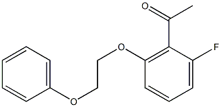 1-[2-fluoro-6-(2-phenoxyethoxy)phenyl]ethan-1-one Struktur