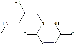 1-[2-hydroxy-3-(methylamino)propyl]-1,2,3,6-tetrahydropyridazine-3,6-dione Struktur