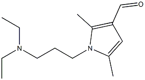 1-[3-(diethylamino)propyl]-2,5-dimethyl-1H-pyrrole-3-carbaldehyde Struktur