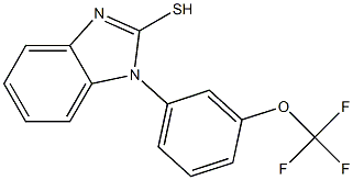 1-[3-(trifluoromethoxy)phenyl]-1H-1,3-benzodiazole-2-thiol Struktur