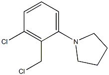 1-[3-chloro-2-(chloromethyl)phenyl]pyrrolidine Struktur