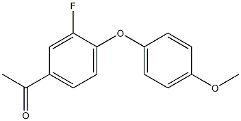 1-[3-fluoro-4-(4-methoxyphenoxy)phenyl]ethan-1-one Struktur