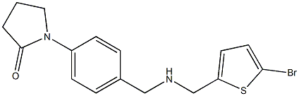 1-[4-({[(5-bromothiophen-2-yl)methyl]amino}methyl)phenyl]pyrrolidin-2-one Struktur