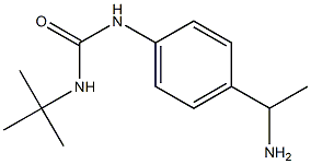 1-[4-(1-aminoethyl)phenyl]-3-tert-butylurea Struktur