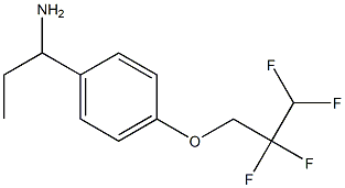 1-[4-(2,2,3,3-tetrafluoropropoxy)phenyl]propan-1-amine Struktur