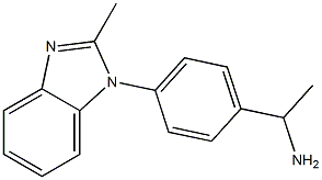 1-[4-(2-methyl-1H-1,3-benzodiazol-1-yl)phenyl]ethan-1-amine Struktur