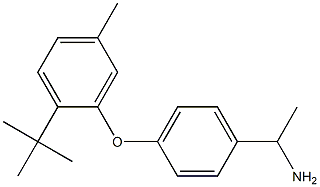 1-[4-(2-tert-butyl-5-methylphenoxy)phenyl]ethan-1-amine Struktur