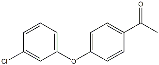 1-[4-(3-chlorophenoxy)phenyl]ethan-1-one Struktur