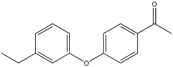 1-[4-(3-ethylphenoxy)phenyl]ethan-1-one Struktur