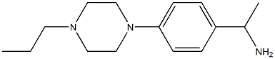 1-[4-(4-propylpiperazin-1-yl)phenyl]ethan-1-amine Struktur