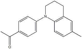 1-[4-(6-methyl-1,2,3,4-tetrahydroquinolin-1-yl)phenyl]ethan-1-one Struktur