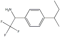 1-[4-(butan-2-yl)phenyl]-2,2,2-trifluoroethan-1-amine Struktur