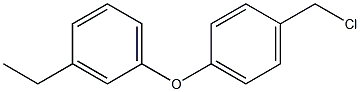 1-[4-(chloromethyl)phenoxy]-3-ethylbenzene Struktur