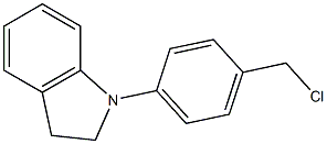 1-[4-(chloromethyl)phenyl]-2,3-dihydro-1H-indole Struktur