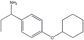 1-[4-(cyclohexyloxy)phenyl]propan-1-amine Struktur