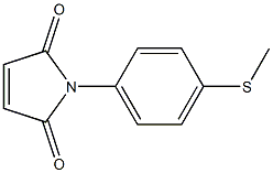 1-[4-(methylsulfanyl)phenyl]-2,5-dihydro-1H-pyrrole-2,5-dione Struktur